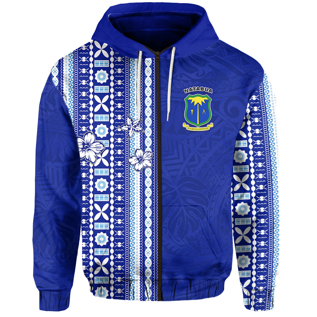 Natabua High School Polynesian Zip Hoodie Lautoka Fiji