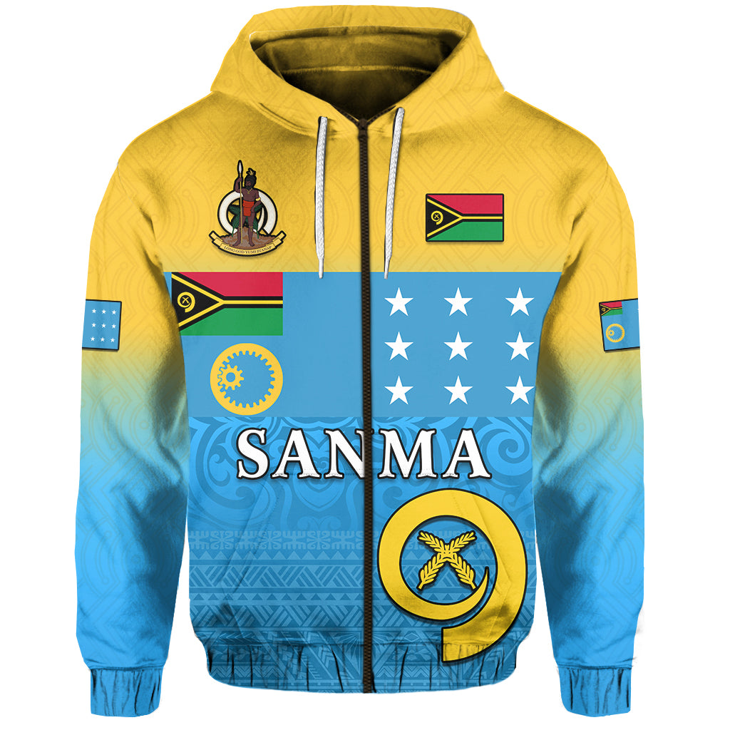 Sanma Province Zip Hoodie Vanuatu Proud