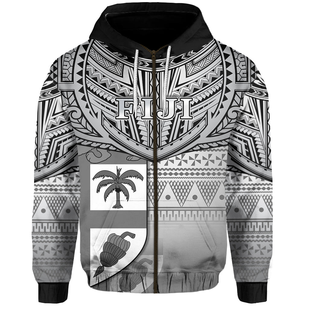 Fiji Creative Zip Hoodie Love Country Version Black