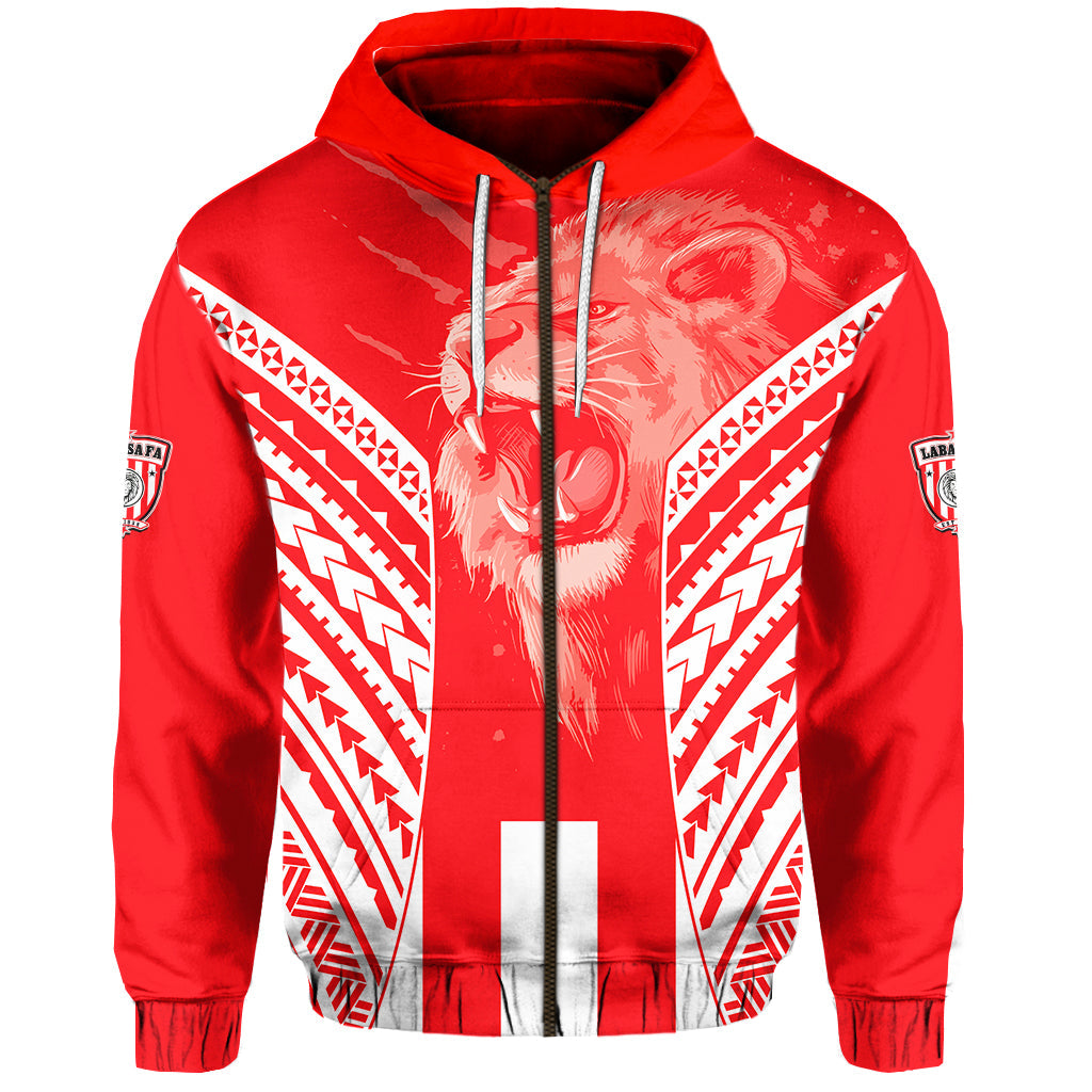 LABASA Football Zip Hoodie Strong Lion Of Fiji