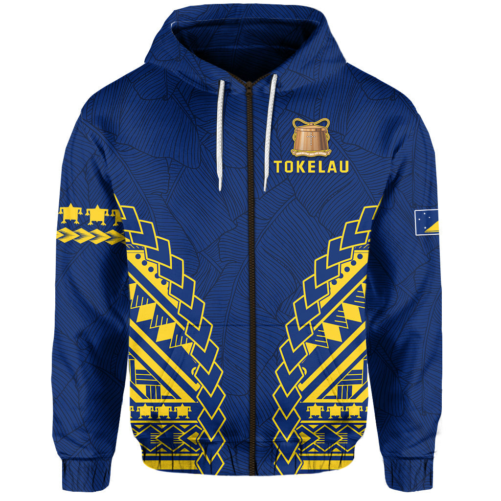 Tokelau Zip Hoodie Coconut Palm Leaf
