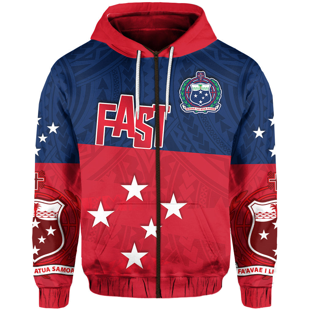 F.A.S.T Samoa Zip Hoodie Polynesian Enthusiasm