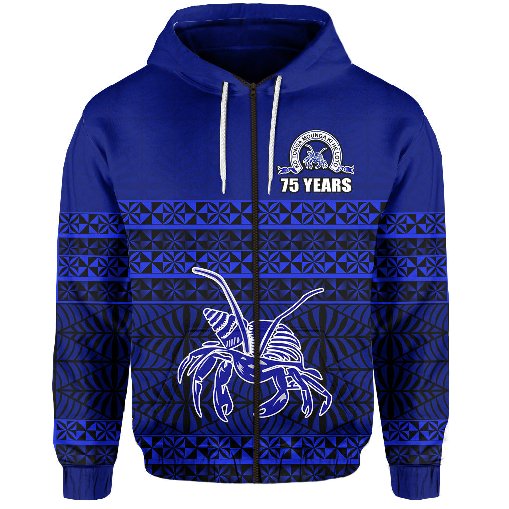 Taufa'ahau Pilolevu Zip Hoodie 75 Years Diamond Jubilee
