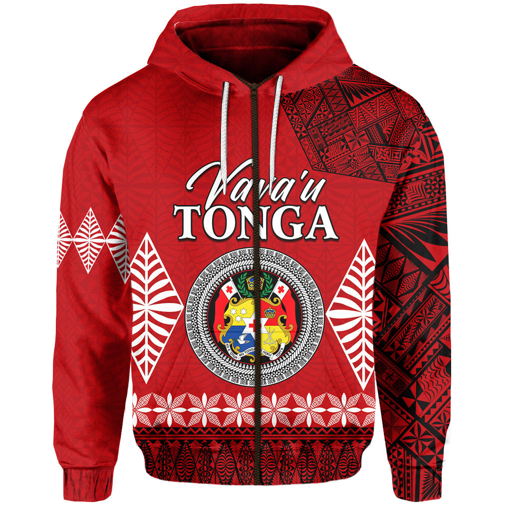 Vava u Tonga Zip Hoodie Tongan Ngatu