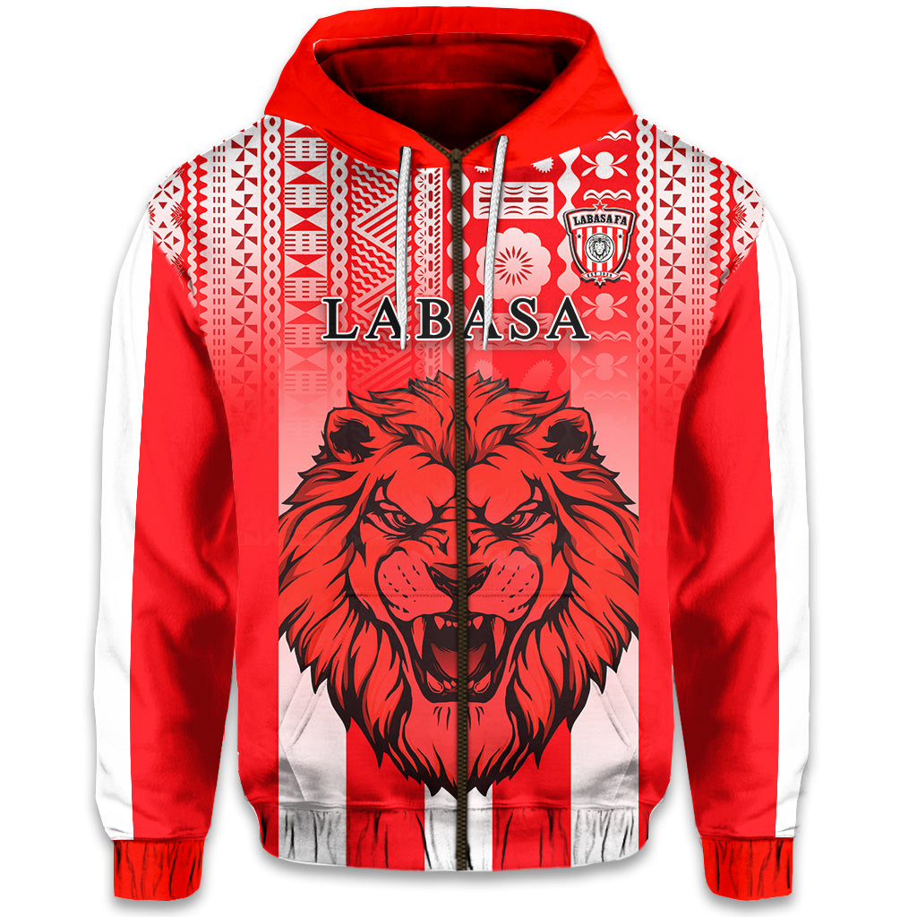 Football LABASA FA Zip Hoodie Red Lion Fiji