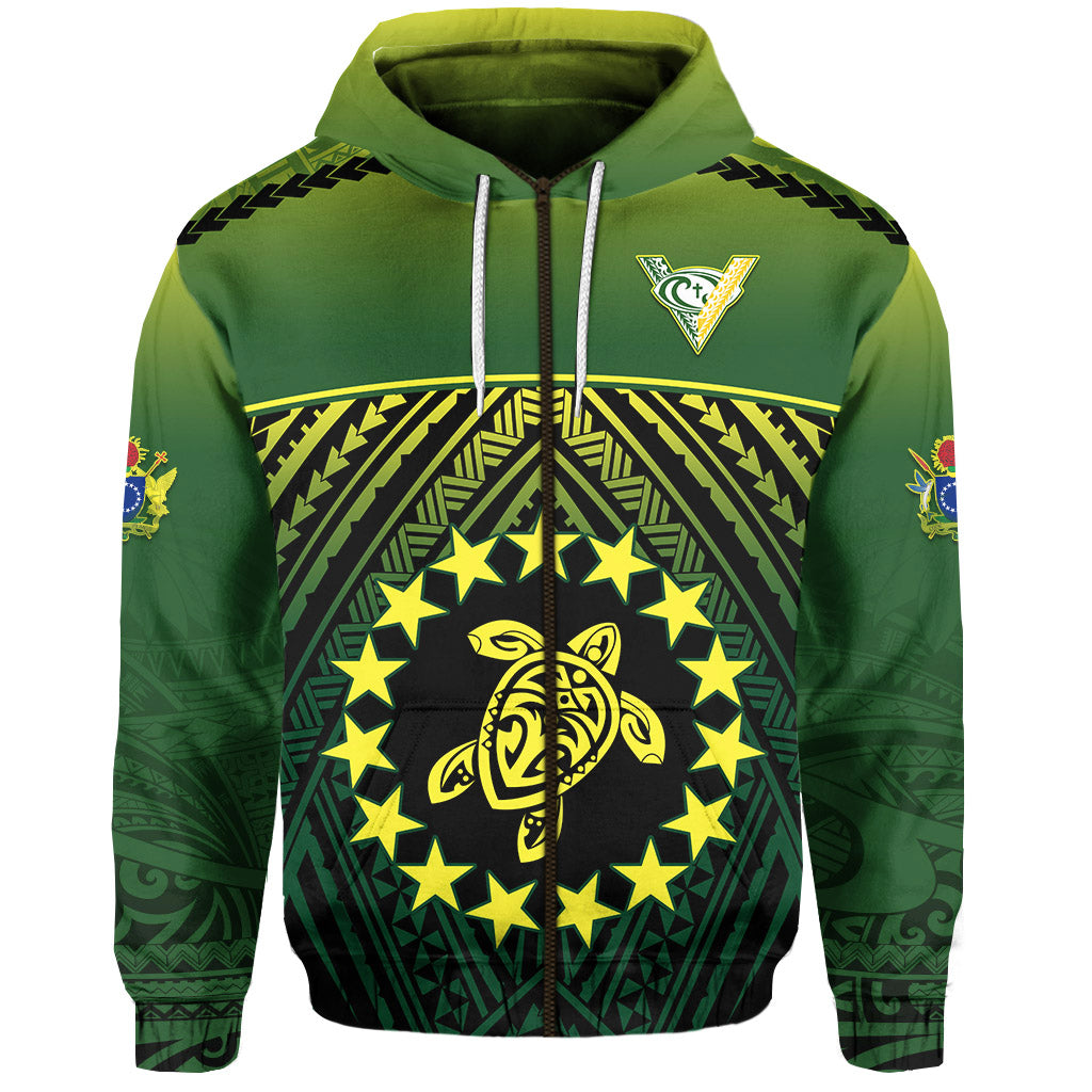 The Kuki's Zip Hoodie Cook Islands Rugby