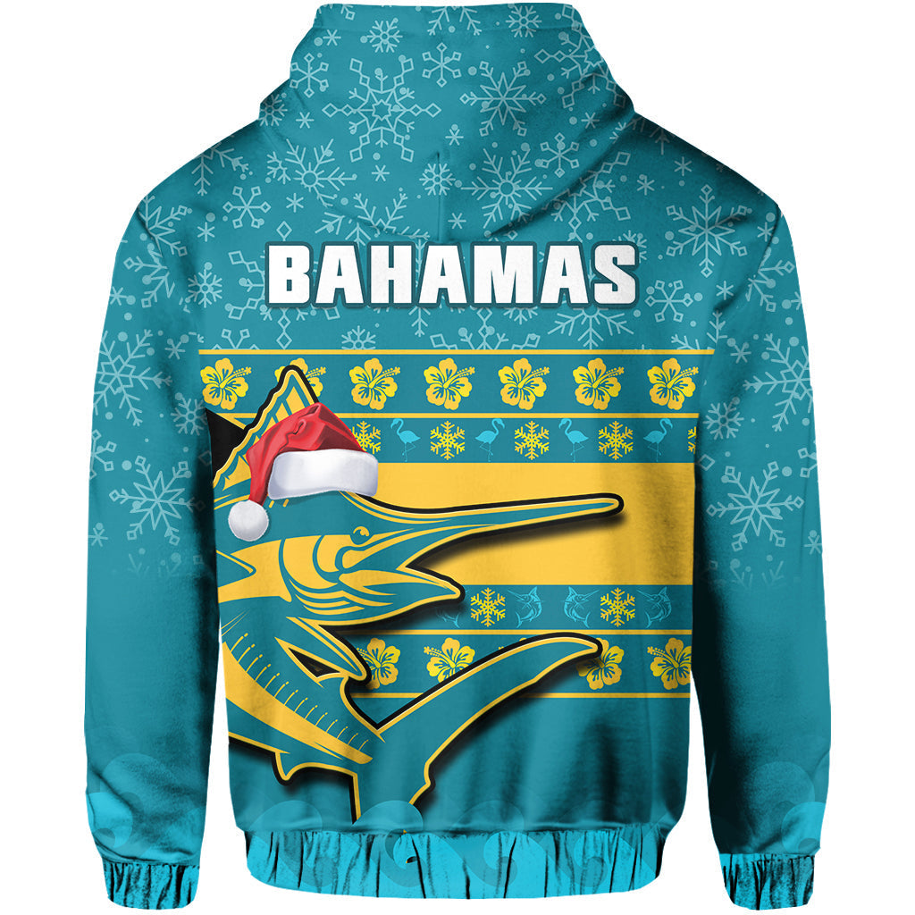 Bahamas Hoodie Bahamian Blue Marlin Merry Chirstmas