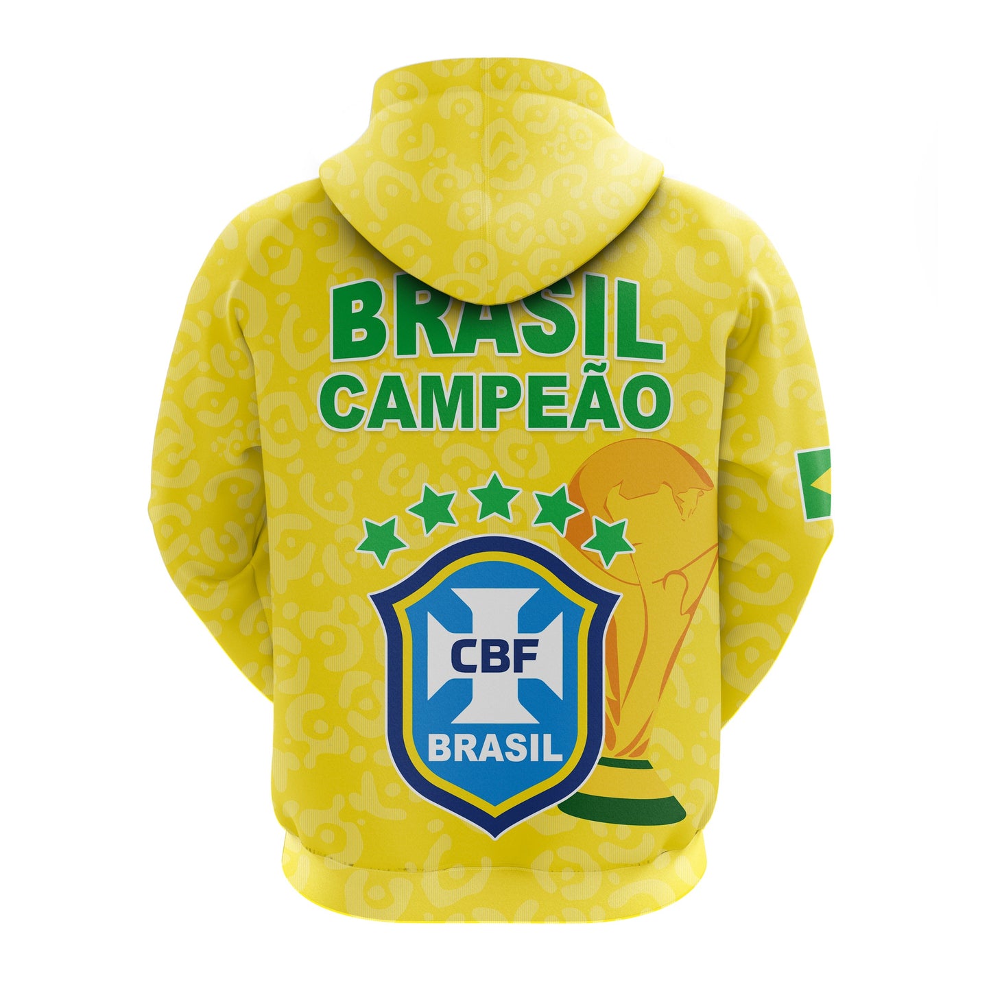 Brazil Football Hoodie World Cup Champions Soccer 2022 Selecao Brazil Campeao