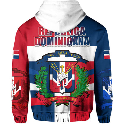 Custom Dominican Republic Hoodie Dominicana Proud Style Flag