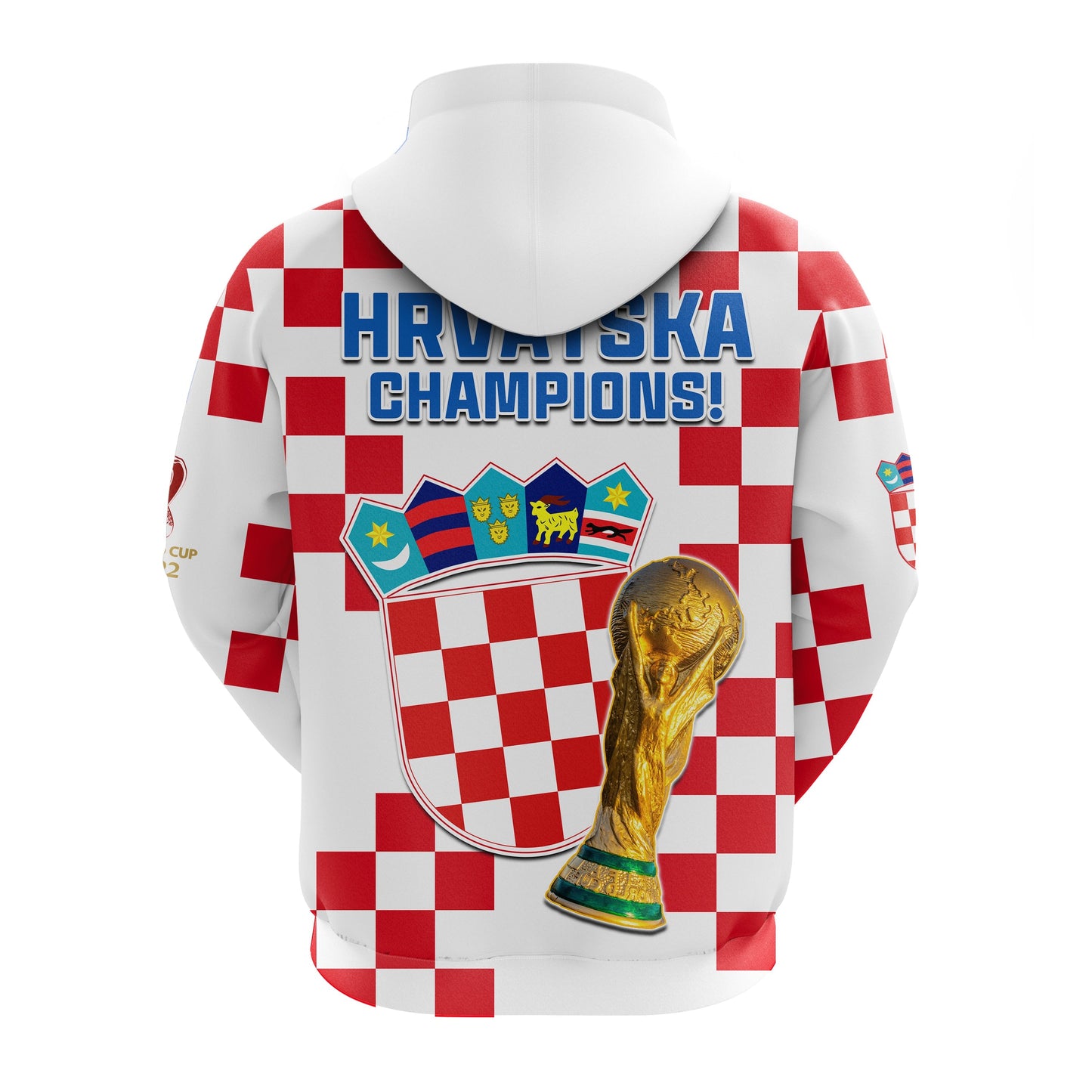 Croatia Football Hoodie World Cup Champions 2022 Hrvatska
