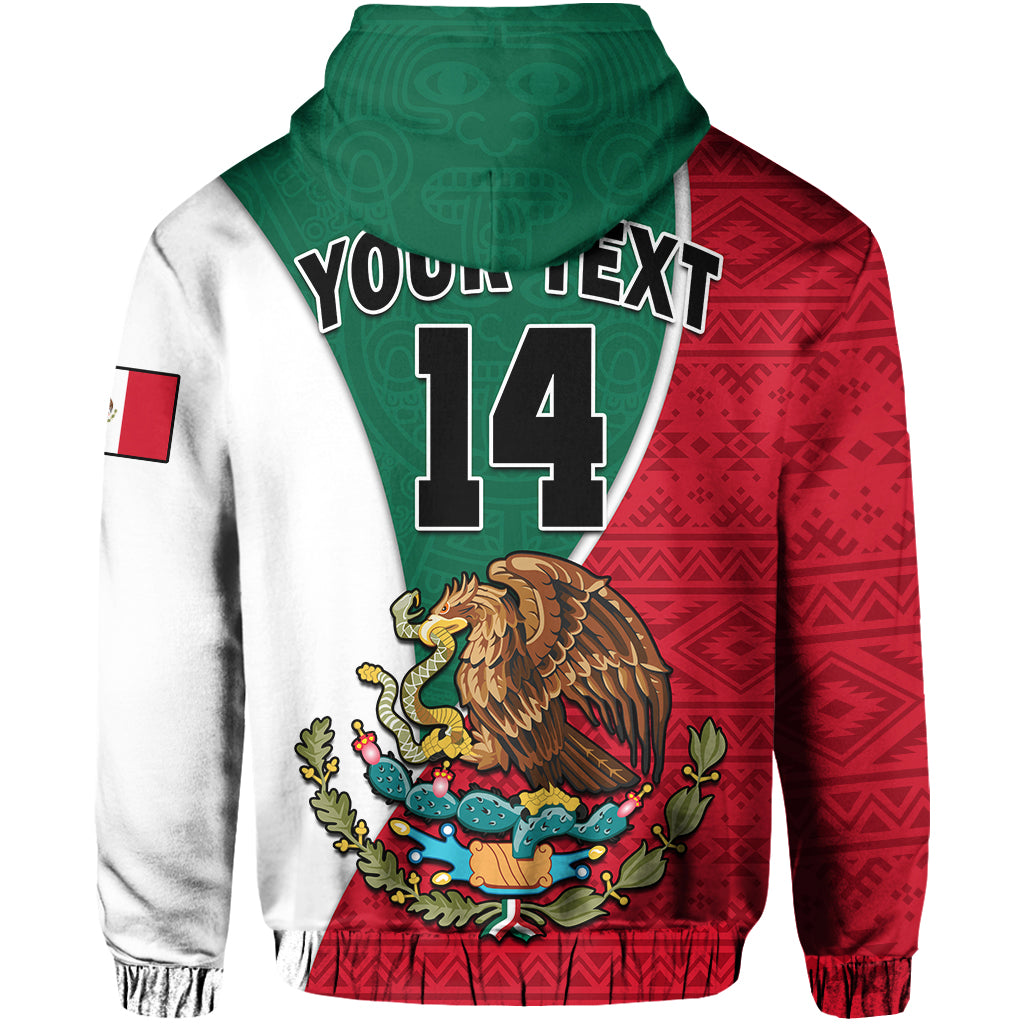 Custom Mexico Hoodie Mexican Aztec Pattern