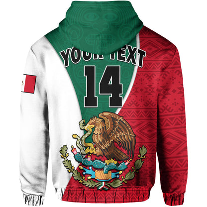 Custom Mexico Hoodie Mexican Aztec Pattern