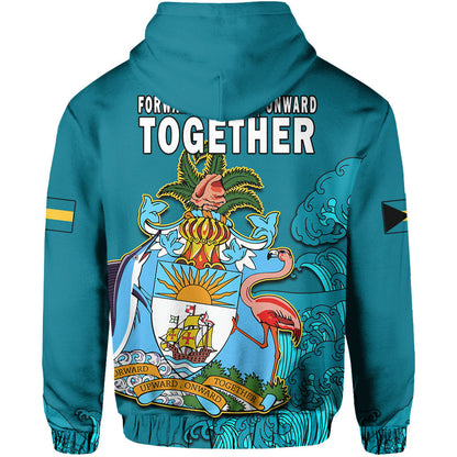 Bahamas Independence Day Hoodie Blue Marlin Since 1973 Style