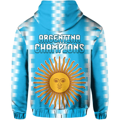 Argentina Football Champions Hoodie La Albiceleste GOAT