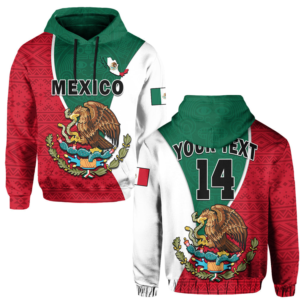 Custom Mexico Hoodie Mexican Aztec Pattern