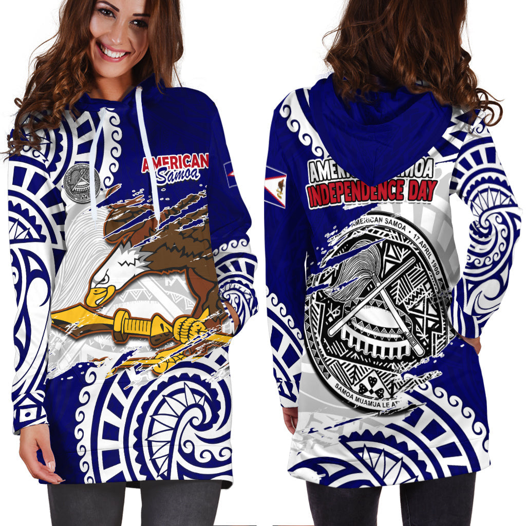 American Samoa Independence Day Hoodie Dress Polynesian Special Version