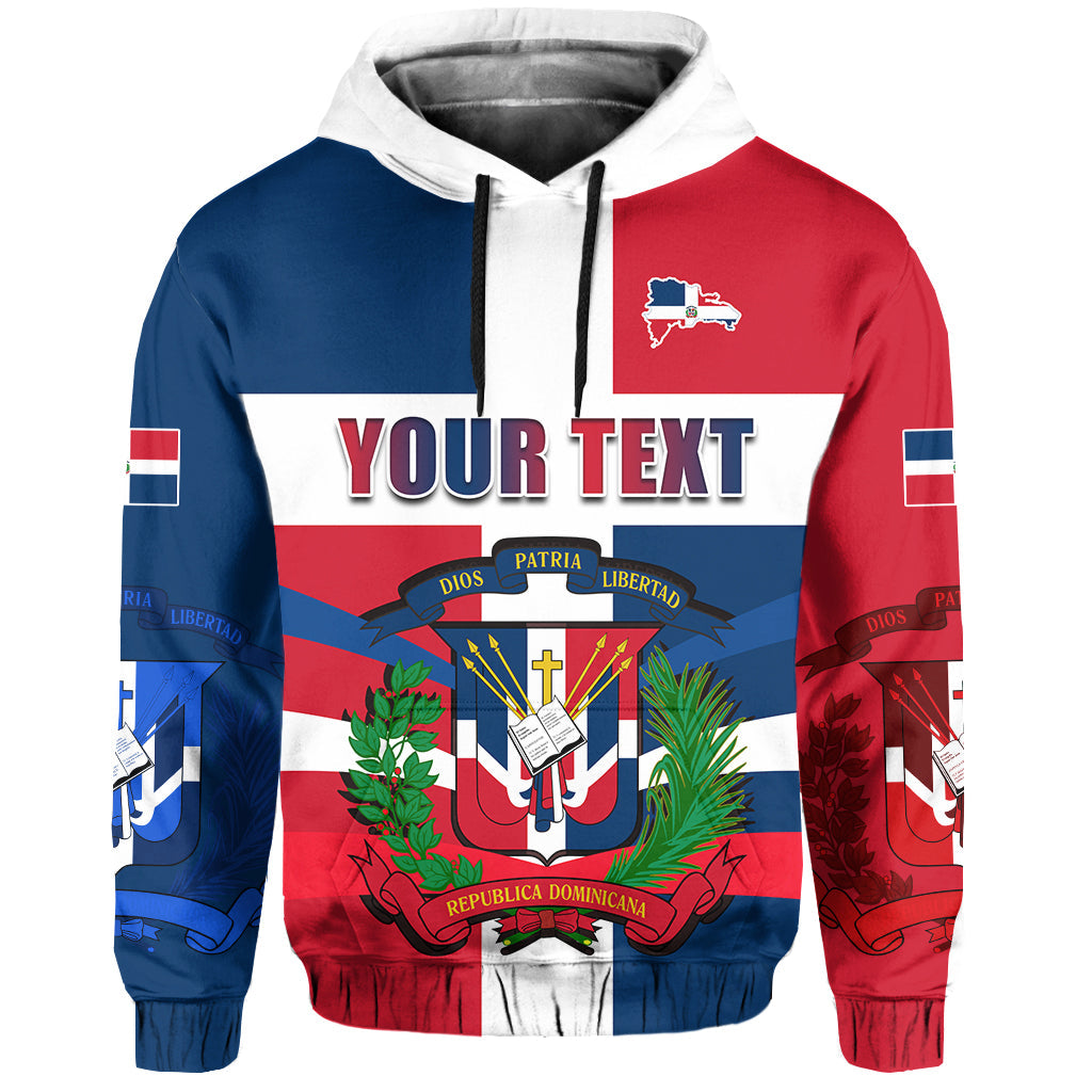 Custom Dominican Republic Hoodie Dominicana Proud Style Flag