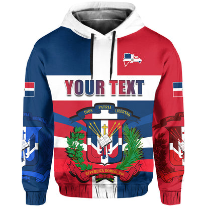 Custom Dominican Republic Hoodie Dominicana Proud Style Flag