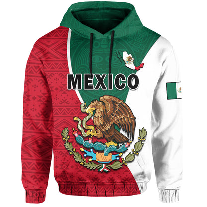 Mexico Hoodie Mexican Aztec Pattern