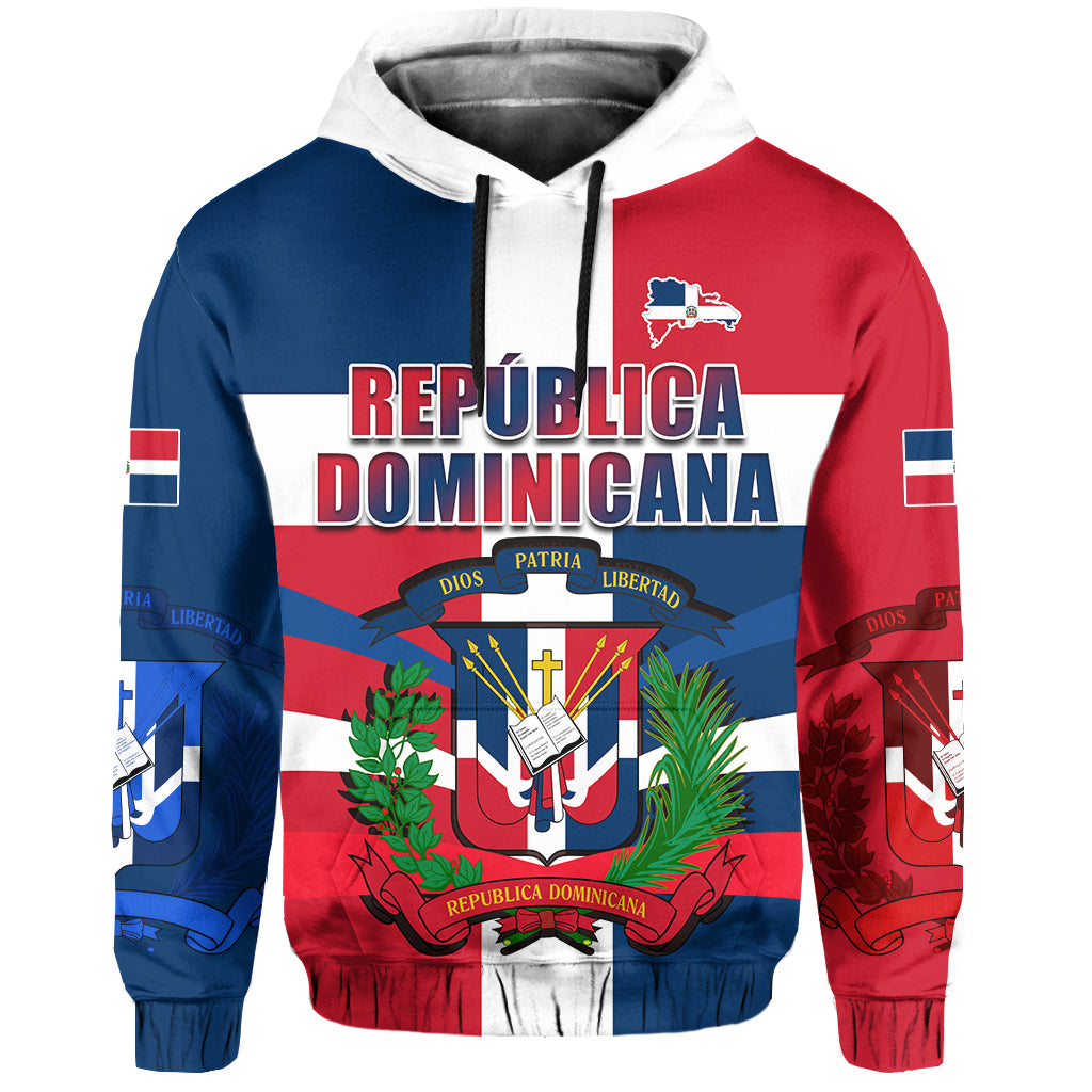 Dominican Republic Hoodie Dominicana Proud Style Flag