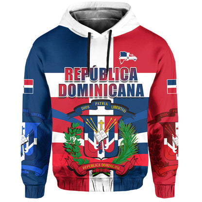 Dominican Republic Hoodie Dominicana Proud Style Flag