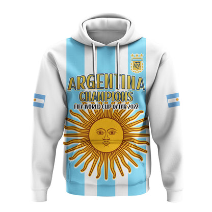 Custom Argentina Football Hoodie FIFA 2022 World Cup Champions