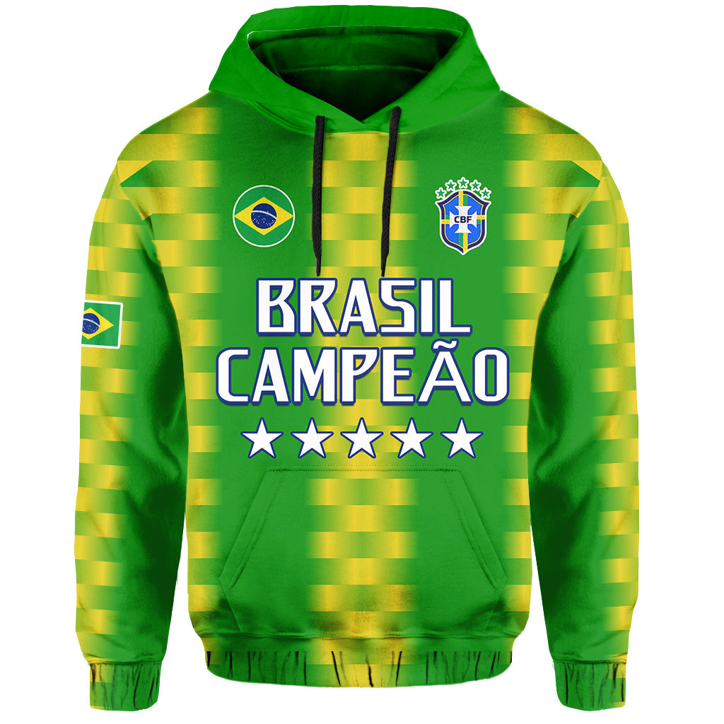 Brazil Football Champions Hoodie Proud Selecao