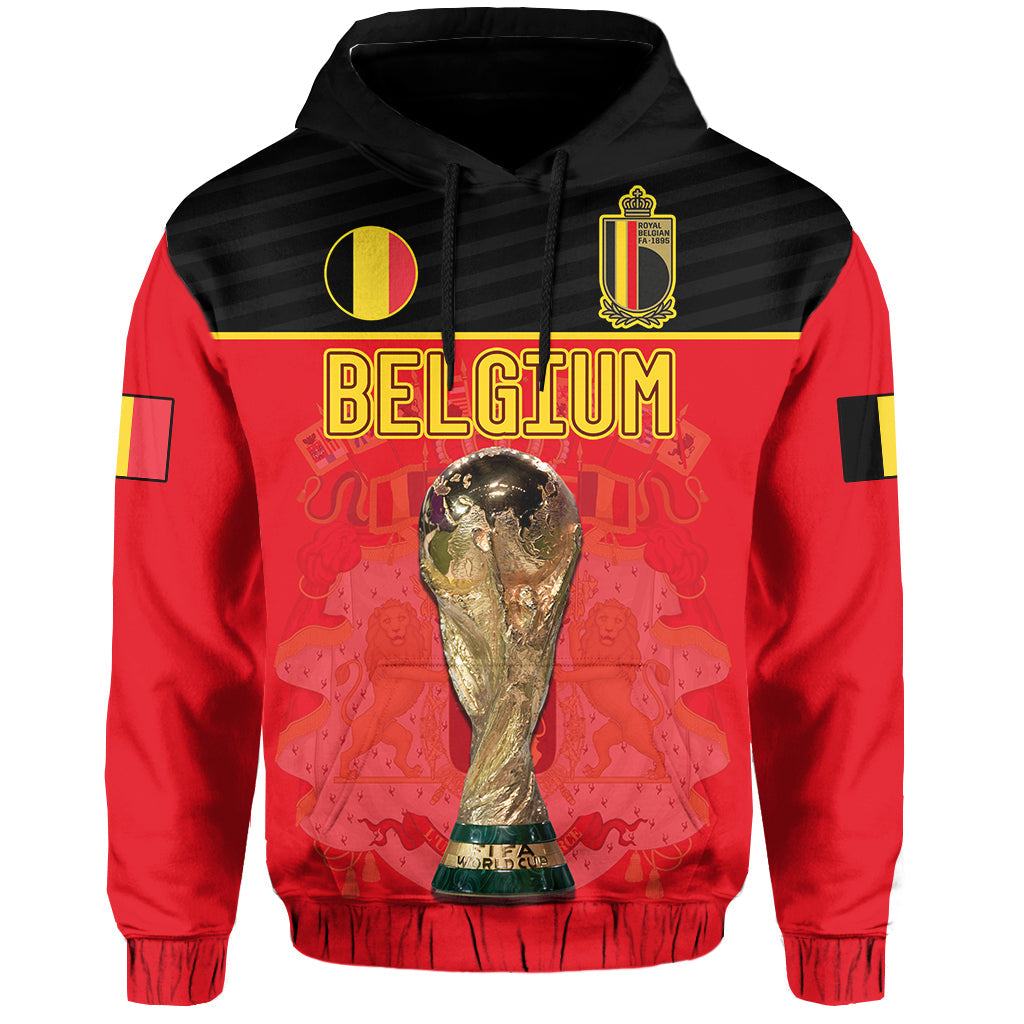 Belgium Football 2022 Hoodie De Rode Duivels Sporty Style