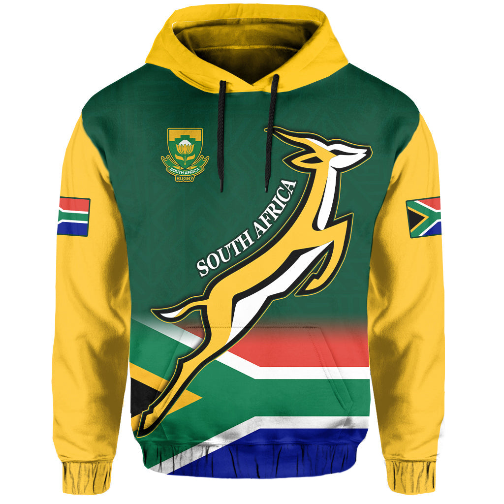 South Africa Rugby Hoodie Springboks Champion Bokke African Pattern Go Bokke