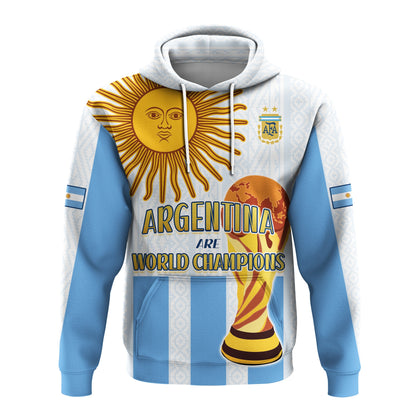 Custom Argentina Football Hoodie World Champions 2022 Dream Come True