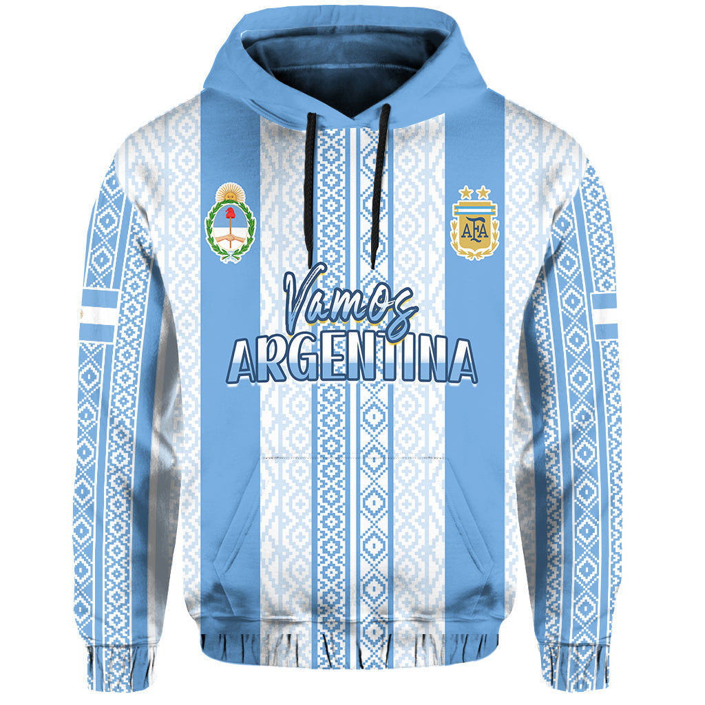 Custom Argentina Football Hoodie Champions World Cup Gaucho Vamos