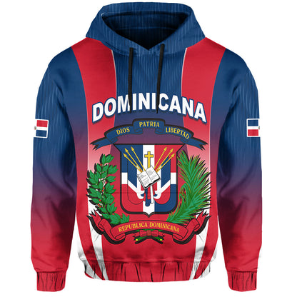 Dominican Republic Hoodie Dominicana Style Sporty