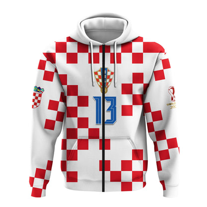 Custom Croatia Football Hoodie World Cup Champions 2022 Hrvatska