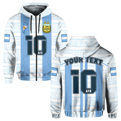 Custom Argentina Football 2022 Hoodie Vamos La Albiceleste