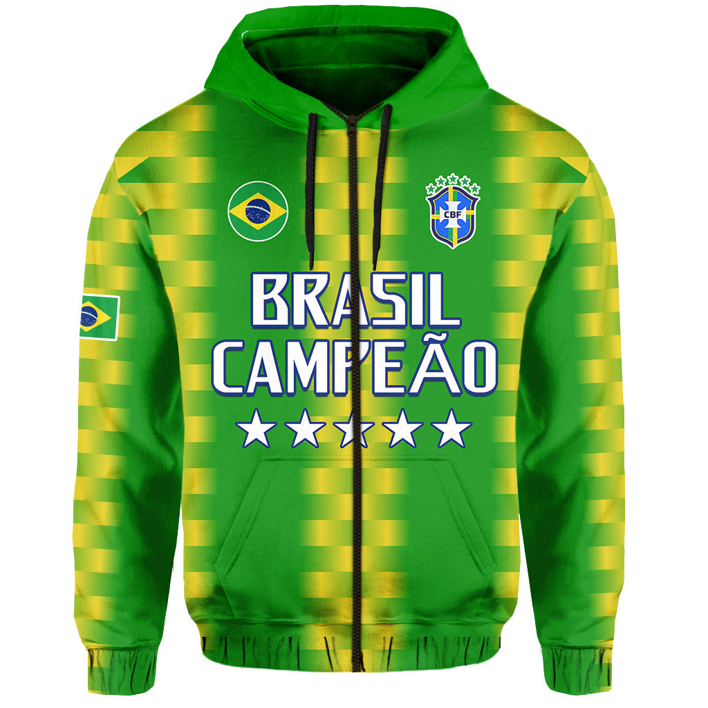 Brazil Football Champions Hoodie Proud Selecao