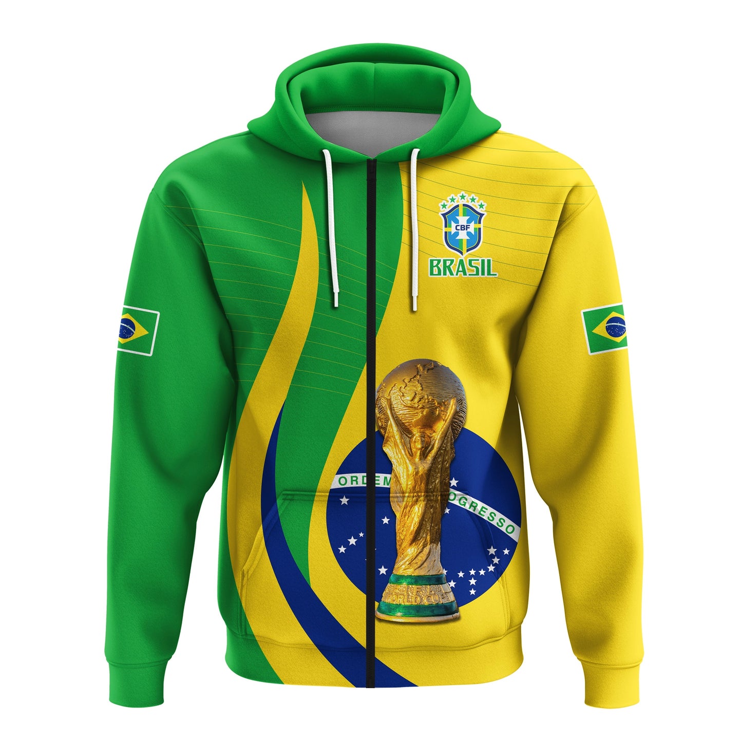 Brazil Football Champions Hoodie Selecao Style Vibe