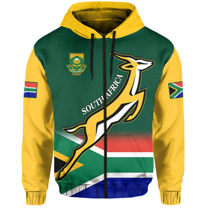 South Africa Rugby Hoodie Springboks Champion Bokke African Pattern Go Bokke