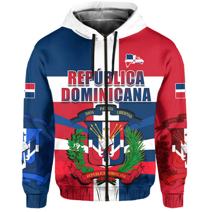 Dominican Republic Hoodie Dominicana Proud Style Flag