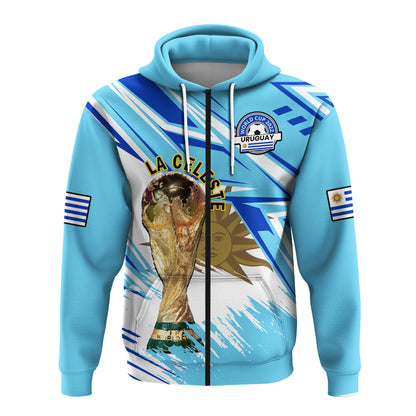 Uruguay Football Hoodie La Celeste WC 2022 Sporty Style