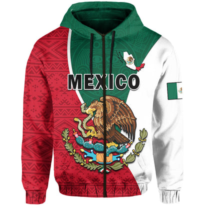 Mexico Hoodie Mexican Aztec Pattern