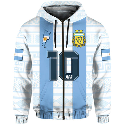 Custom Argentina Football 2022 Hoodie Vamos La Albiceleste