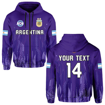 Custom Argentina Football Hoodie Vamos La Albiceleste 2022 Newest Style