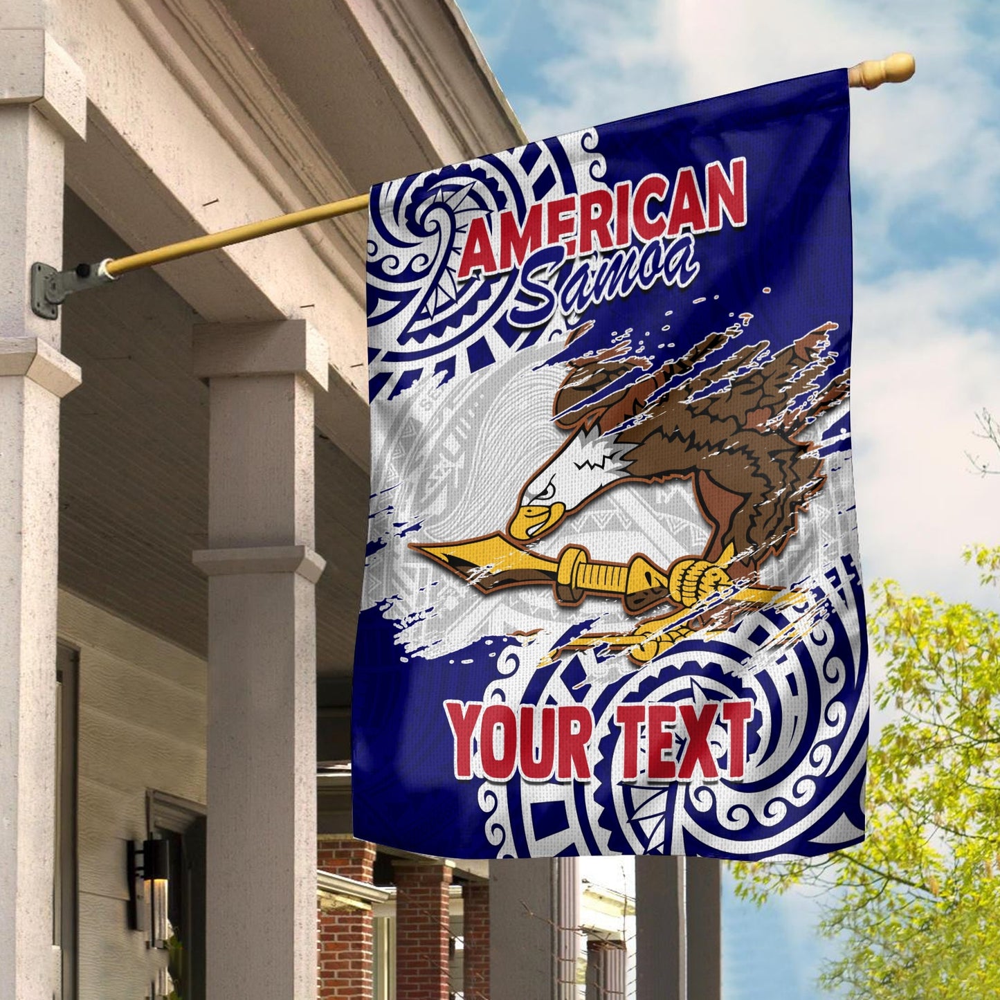 (Custom Personalised) American Samoa Independence Day Flag Polynesian Special Version