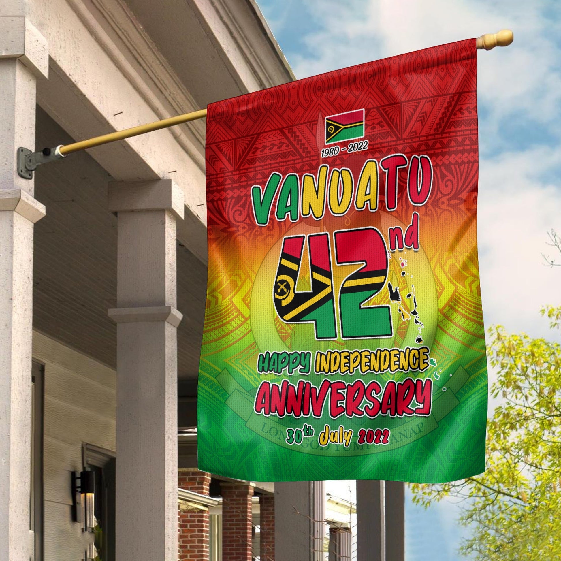 Vanuatu Independence Day Flag 42nd Anniversary Yumi Yumi Yumi