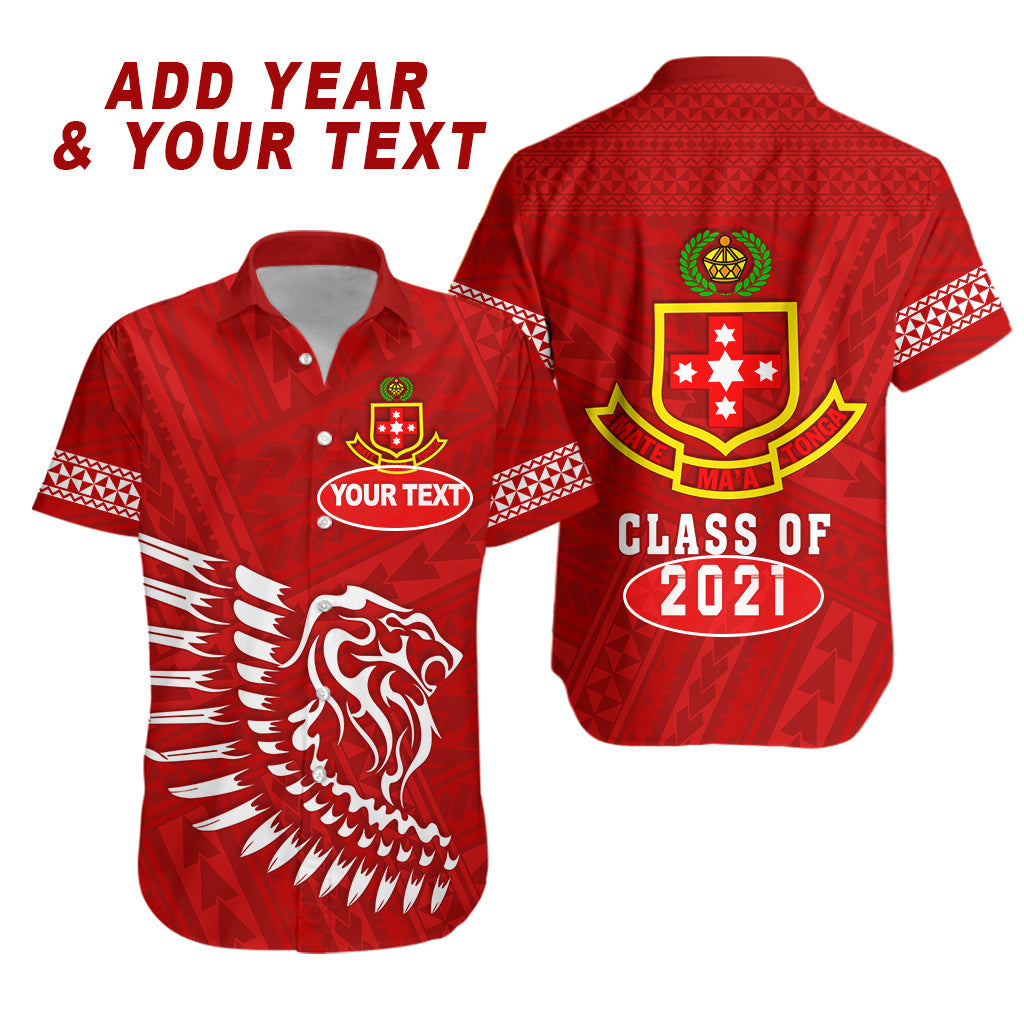 Custom Personalised Lion Kolisi Tonga Hawaiian Shirt Atele - Year Class and Your Text
