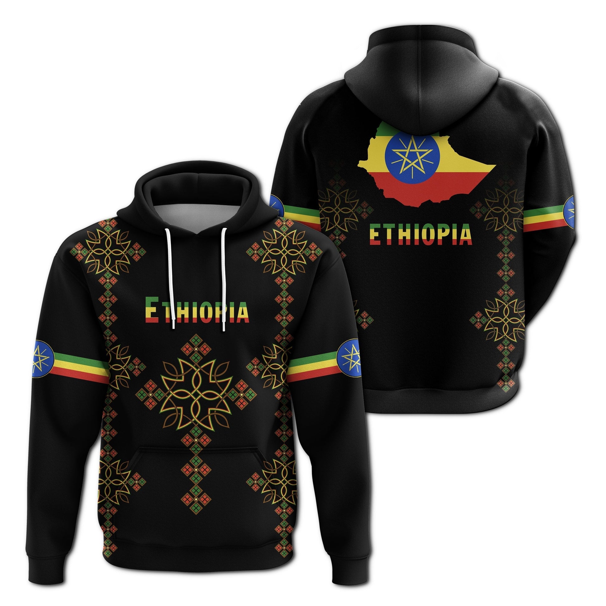 Ethiopia Hoodie Version Map