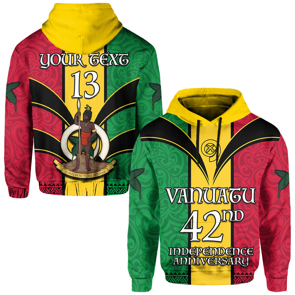 ( Text and Number) Vanuatu 1980 Hoodie Vanuatuan Independence Day