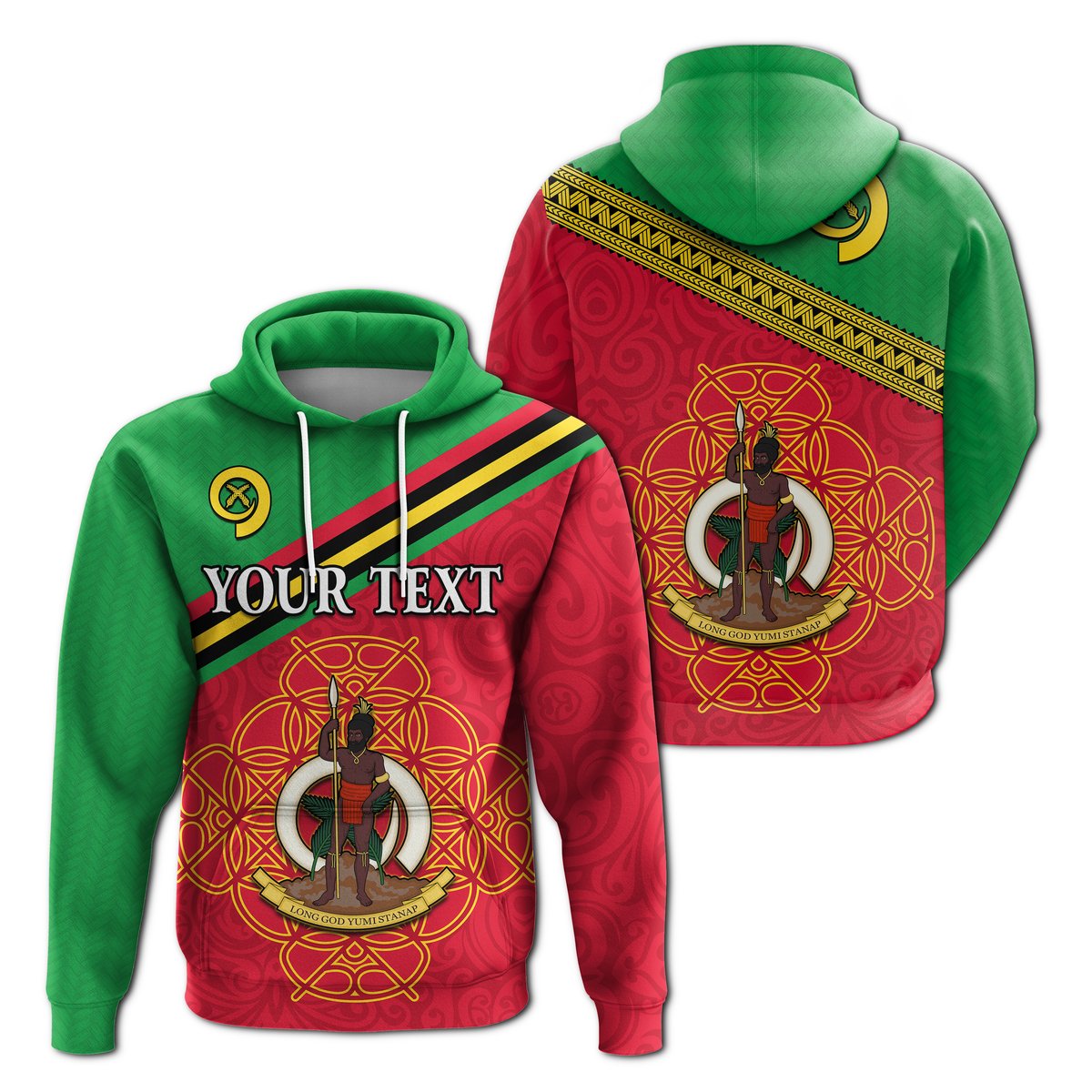 ( Personalised) Vanuatu Hoodie Pattern Sand Drawing
