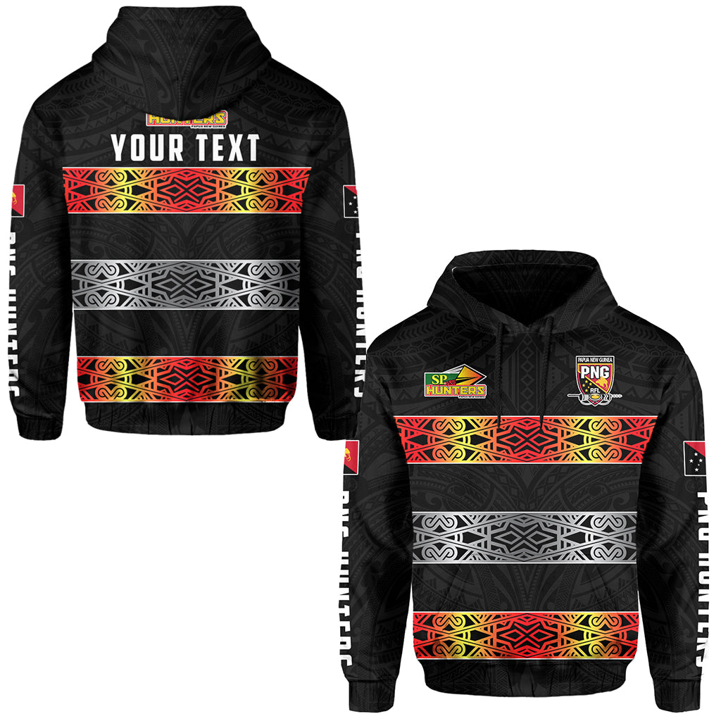 ( Personalised) The Hunters PNG Hoodie Papua New Guinea Hunters Rugby