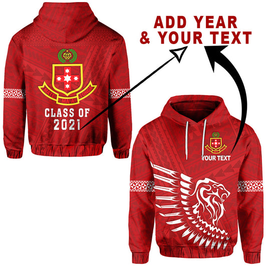 Custom Text Lion Kolisi Tonga Hoodie Atele Year Class and Your Text